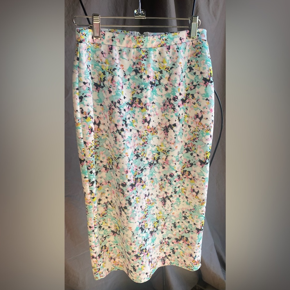 Spring Print Women's Pencil Skirt Size Small